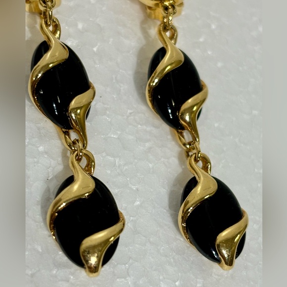 Vintage Authentic Swarovski Signed Glamorous Dangly Earrings - Picture 5 of 7